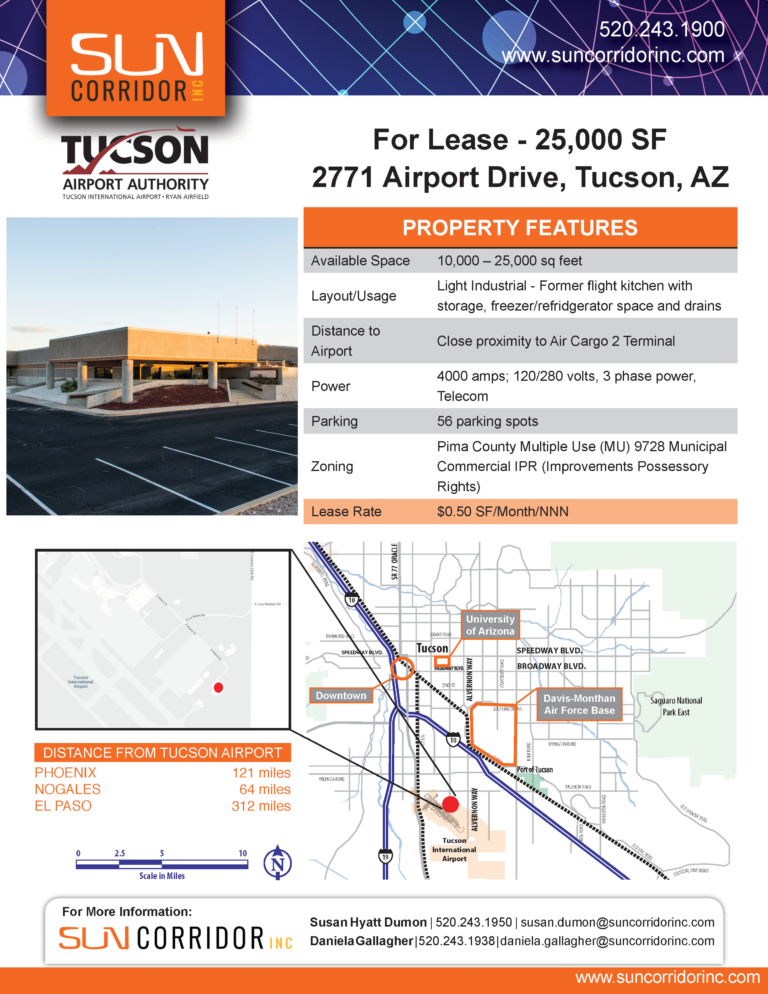Tucson International Airport Listings Sun Corridor Inc.